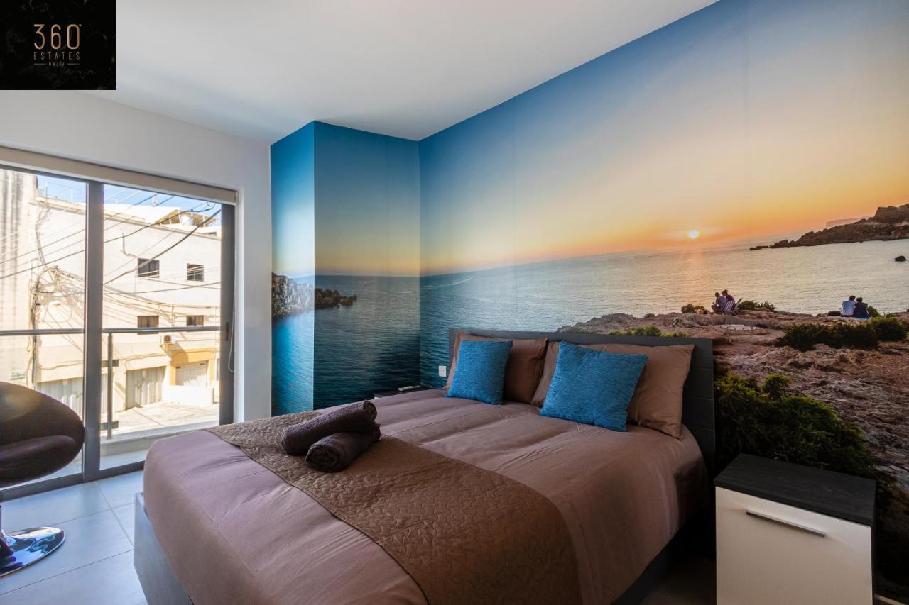 High-End Central Apt With Comfy Bed & Super Wifi By 360 Estates San Gwann Экстерьер фото